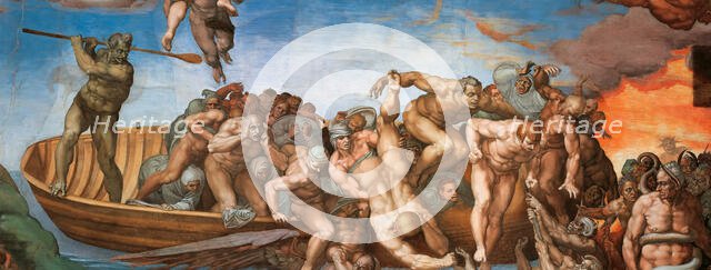 The Last Judgment (Fresco of the Sistine Chapel in the Vatican), 1536-1541. Creator: Buonarroti, Michelangelo (1475-1564).