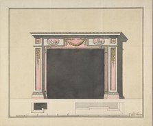 Mantel Design, ca. 1775. Creator: Anon.