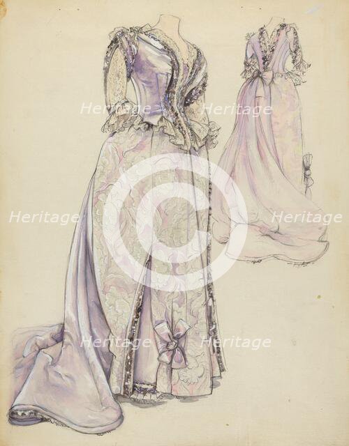 Dress, 1935/1942. Creator: Jean Gordon.