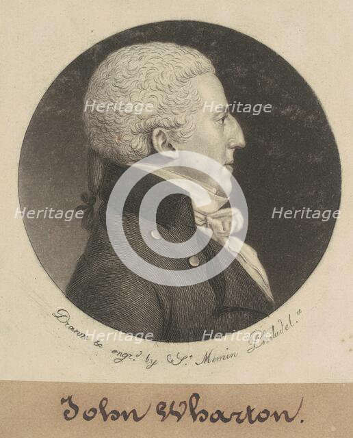 John Wharton, 1799. Creator: Charles Balthazar Julien Févret de Saint-Mémin.