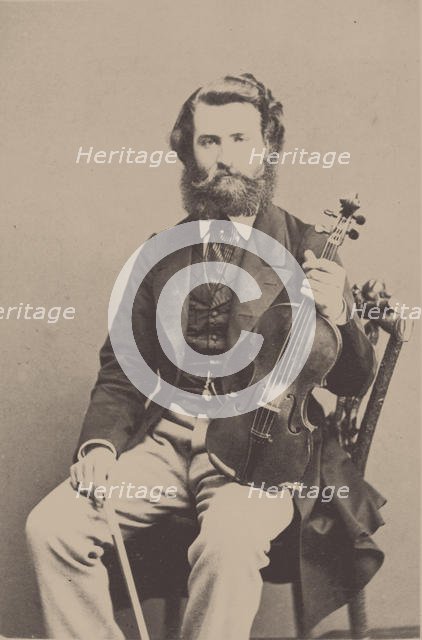 Portrait of the violinist and composer Alfred Holmes (1837-1876). Creator: Anonymous.