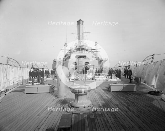 Battleship USS Iowa, BB-4, between 1900 and 1920. Creator: Unknown.