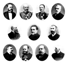 The Spanish-American Crisis: the leaders of Spanish opinion to-day, 1898. Creator: Fernando Debas.