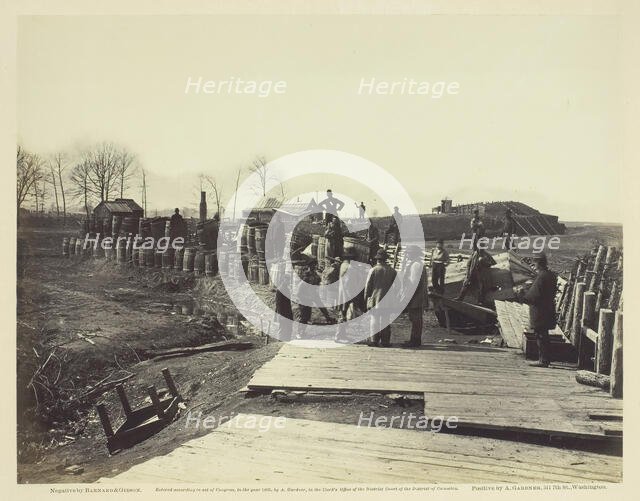 Fortifications at Manassas, March 1862. Creators: Barnard & Gibson, George N. Barnard, James F. Gibson.