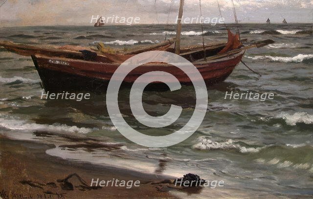 Study of a Boat, 1885. Creator: Hans Gude.