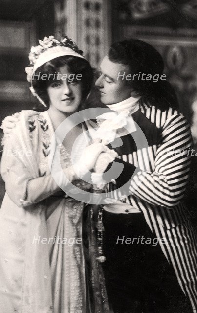Robert Evett (1874-1949) and Denise Orme (1885-1960) in The Merveilleuses, early 20th century.Artist: Rotary Photo