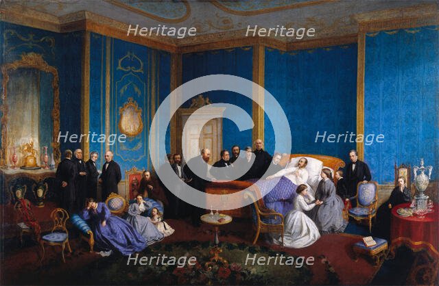 The last moments of HRH the Prince Consort, c16861. Creator: Le Port.