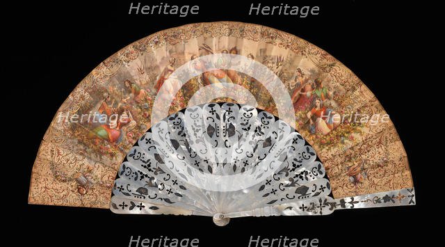 Fan, European, 1850-70. Creator: Unknown.