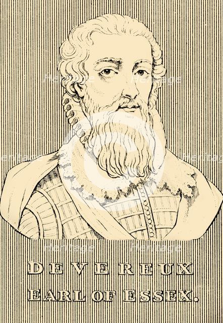'Devereux, Earl of Essex', (1565-1601), 1830. Creator: Unknown.