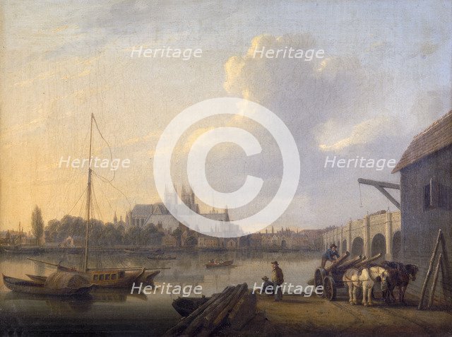 'Westminster from the South', c1810. Artist: William Anderson
