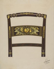 Hitchcock Chair Back, c. 1936. Creator: Lawrence Flynn.