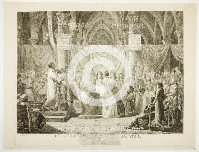 Natural Worship, 1794. Creator: Jean-Baptiste Mallet.