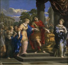 Caesar Restoring Cleopatra to the Throne of Egypt, 1637. Creator: Cortona, Pietro da (1596-1669).