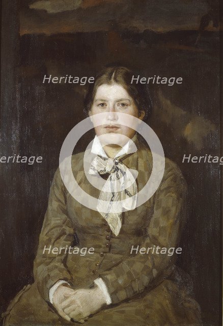 Portrait of Alexandra Vladimirovna Vasnetsova, the Artist's Wife, 1878. Artist: Vasnetsov, Viktor Mikhaylovich (1848-1926)