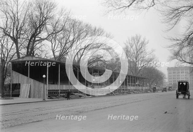 Inaugural Stands - Before State War And Navy, 1913. Creator: Harris & Ewing.