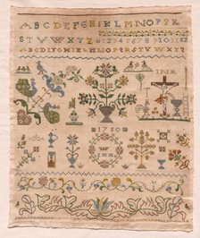 Sampler, 1750. Creator: Unknown.