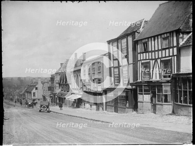121-123 High Street, Burford, West Oxfordshire, Oxfordshire, 1924. Creator: Katherine Jean Macfee.