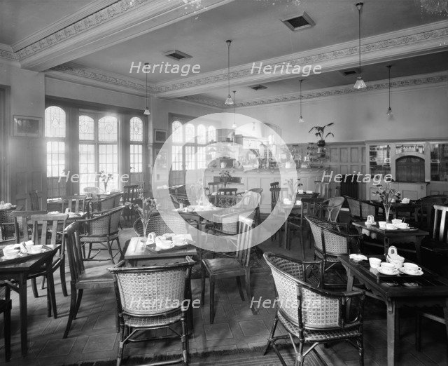 The tea room, Liverpool Street Station, London, 1916. Artist: Bedford Lemere and Company