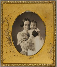 Untitled (Mother and Child in an Informal Pose), 1839/60. Creator: Unknown.