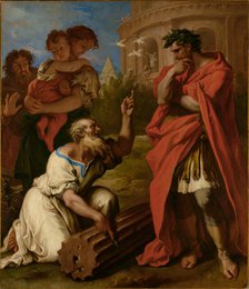 Tarquin the Elder Consulting Attus Navius, about 1690. Creator: Sebastiano Ricci.