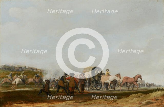 Ambushing an Army Convoy. Creator: Pieter Jansz Post.