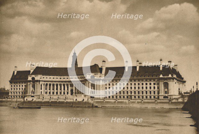 'The New Palace on the Thames that is the Headquarters of the London County Council', c1935. Creator: Unknown.