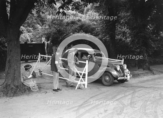 Ford V8 of Viscount Chetwynd, winner of a silver award at the MCC Torquay Rally, July 1937. Artist: Bill Brunell.