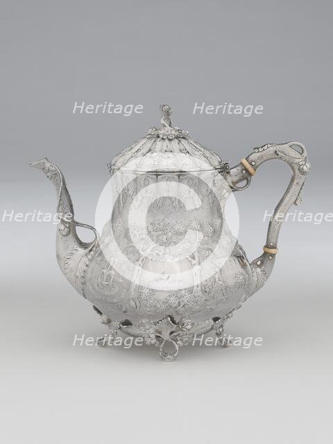 Hot Water Pot, 1850. Creator: Gorham & Thurber.