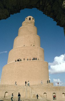 Minaret of the Great Mosque, Samarra, Iraq, 1977.
