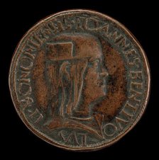 Giovanni II Bentivoglio, 1443-1509, Lord of Bologna 1462-1506 [obverse], 1494. Creator: Francesco Francia.