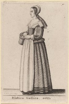 Rustica Gallica, 1643. Creator: Wenceslaus Hollar.
