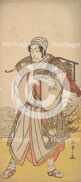 The Actor Danjuro III as an Itinerant Peddler, 1726-1792. Creator: Shunsho.