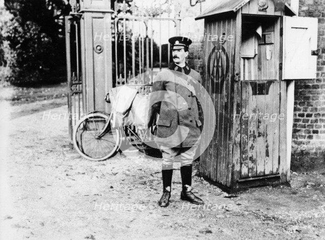 Early AA telephone box, (c1900s?). Artist: Unknown