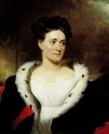 Portrait of Mrs. James W. Wallack, c1828. Creator: Henry Inman.
