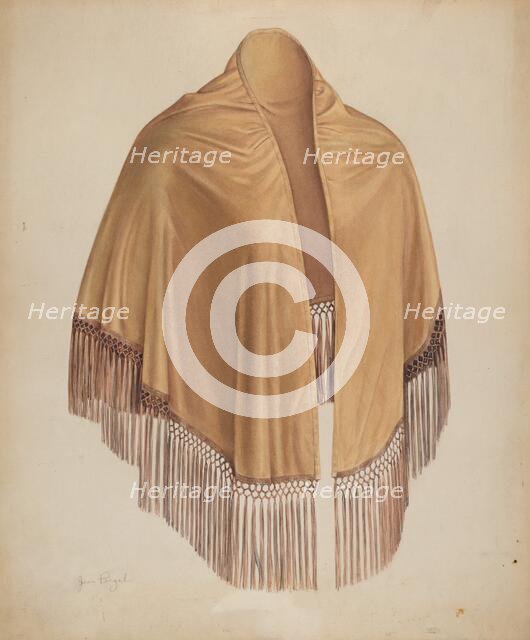 Shawl, c. 1939. Creator: Jean Peszel.