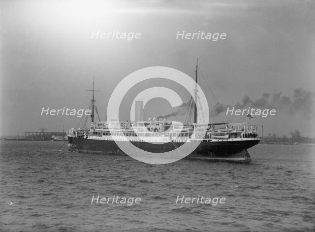 Appam, S.S. British Ship Captured By Germans, Interned In U.S., 1916. Creator: Harris & Ewing.