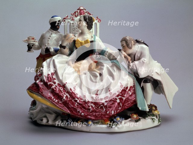 'Lady with a Lapdog', 1737.  Artist: Johann Joachim Kaendler