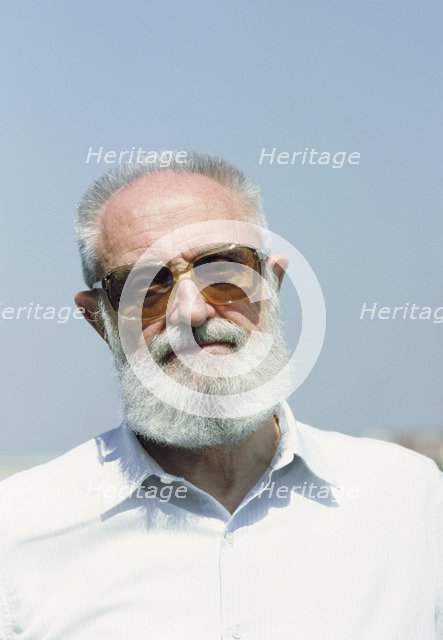 José Luis Sampedro, Spanish writer, photo of 1990.