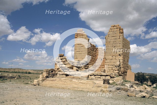 An anonymous temple in Sbeitla, Tunisia. Artist: Samuel Magal
