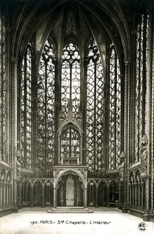 A chapel interior, Paris, France, 20th century. Artist: Unknown