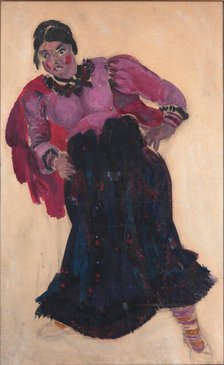 Costume design for the opera "Quiet Flows the Don" by Ivan Dzerzhinsky, 1936. Creator: Fyodor Fyodorovsky.