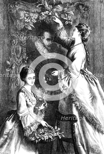 The Ancestral Portrait, drawn by E. N. Downard, 1871. Creator: F Wentworth.