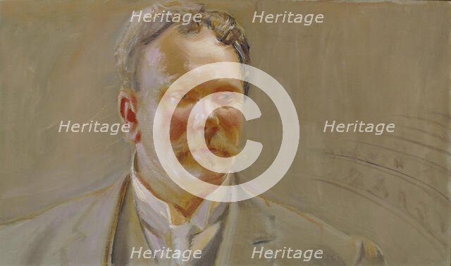 Portrait of Professor E.N.Setälä, 1911. Creator: Akseli Gallen-Kallela.