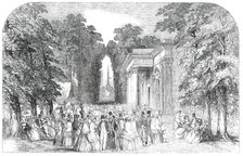 Horticultural Fete at Cheltenham - the Well Walk and Pump Room, 1850. Creator: Unknown.