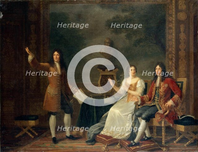 Racine Reading "Athalie" Before Louis XIV and Madame de Maintenon, 1819. Creator: Philipault (Phlipaut), Julie (1780-1862).