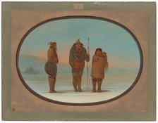 Three Esquimaux, 1855/1869. Creator: George Catlin.