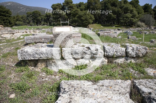 Building E at Epidauros, Greece. Artist: Samuel Magal