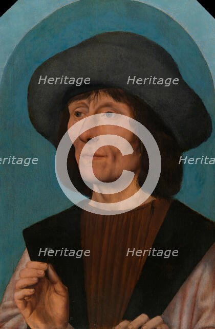 Portrait of a Man with a Pink, 1500/10. Creator: Quentin Metsys I.