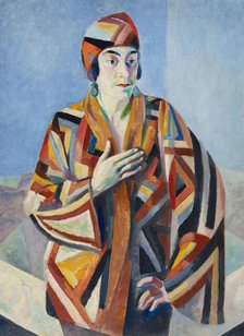 Portrait de Madame Mandel, 1923. Creator: Delaunay, Robert (1885-1941).