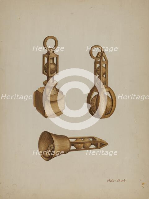 Wooden Toys, 1935/1942. Creator: Rex F Bush.